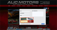 Desktop Screenshot of alicmotors.com